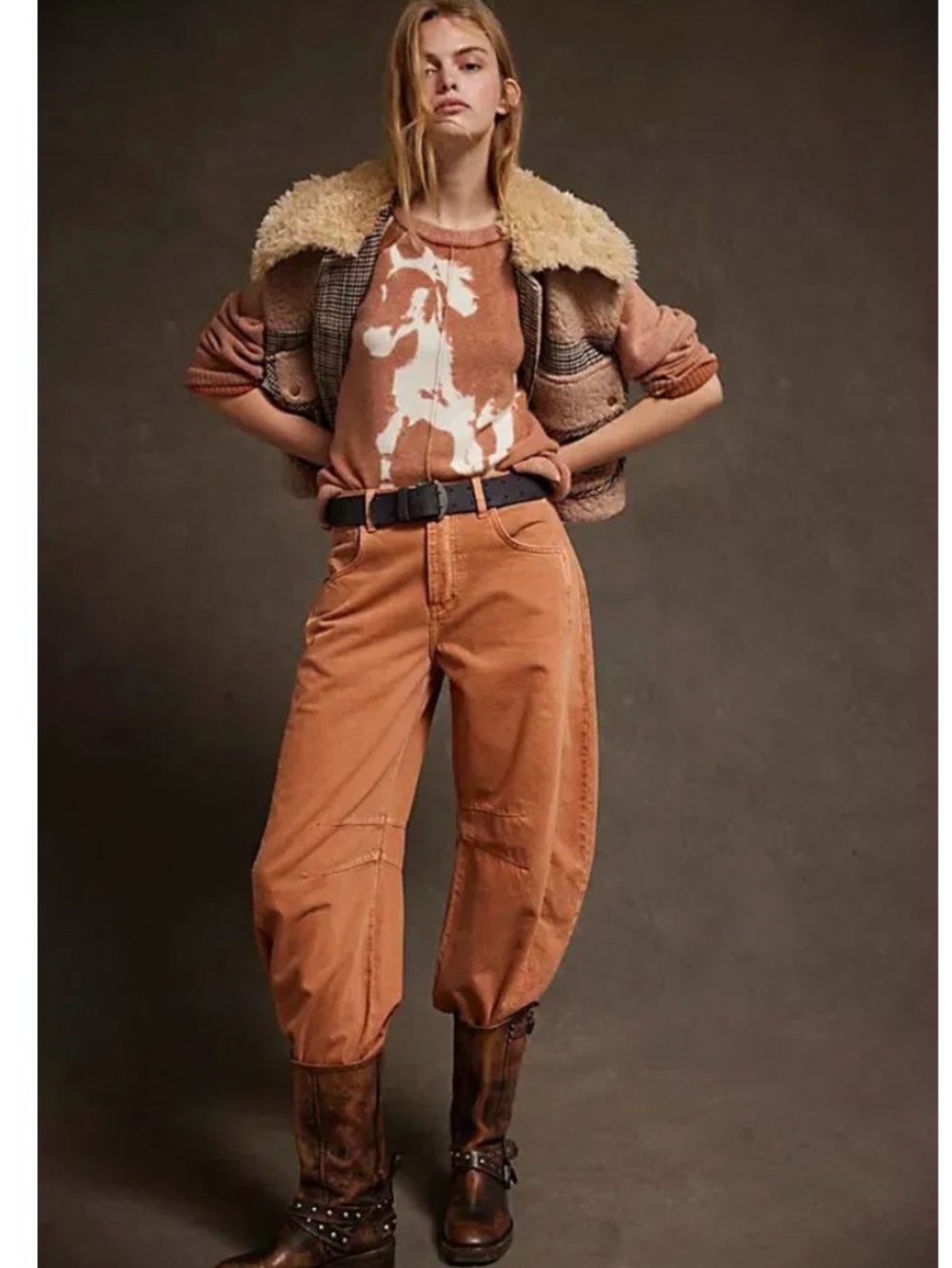 NWOT Free People We The Free Throwback Cashmere Long Sleeve Sweater $298 MRSP!